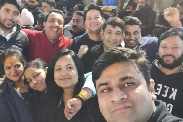 CRC Team enjoying trip to Vrindavan in Jan. 2020